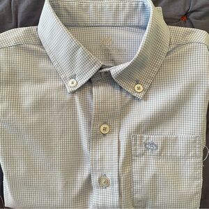 Southern Tide Intercoastal Performance long sleeve Button down, boys XS.